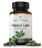 Florida Herbal Pharmacy Extrait-feuille-papaye 10:1, capsule haute puissance pour dosage quotidien.