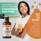 FLORIDA HERBS Chamomile tincture – Gouttes faciles à verser pour usage quotidien.