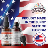 FLORIDA HERBS Étiquette bio, flacon refermable pour conservation optimale.