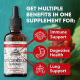 Étiquette naturelle FLORIDA HERBS Goldenseal et ingrédients biologiques