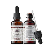 Florida Herbs OSHA Root Liquid Extract – bouteille claire, soutien potentiel du système respiratoire.