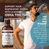 Florida Herbs OSHA Root Tincture – gouttes via pipette, utilisation précise et pratique.