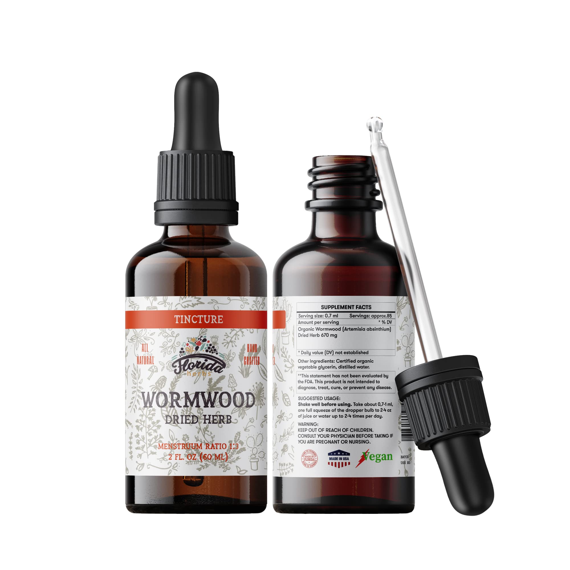 FLORIDA HERBS Application Quotidienne Absinthe: intégration facile dans votre routine digestive.