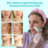 Floverkity lumiere rouge visage, routine soin lumineuse a domicile