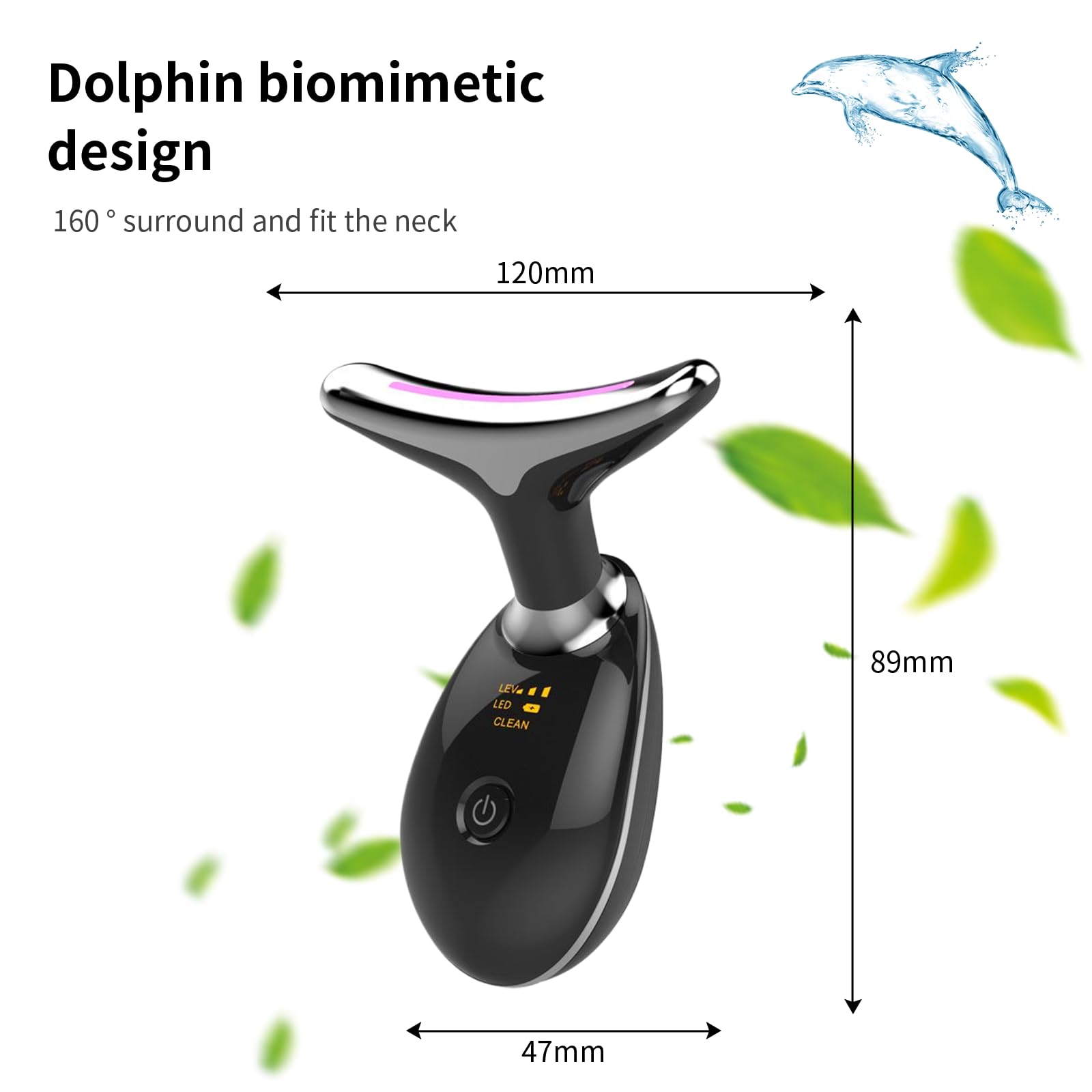 Floverkity portable massage visage diode électroluminescente – soin relaxant à domicile