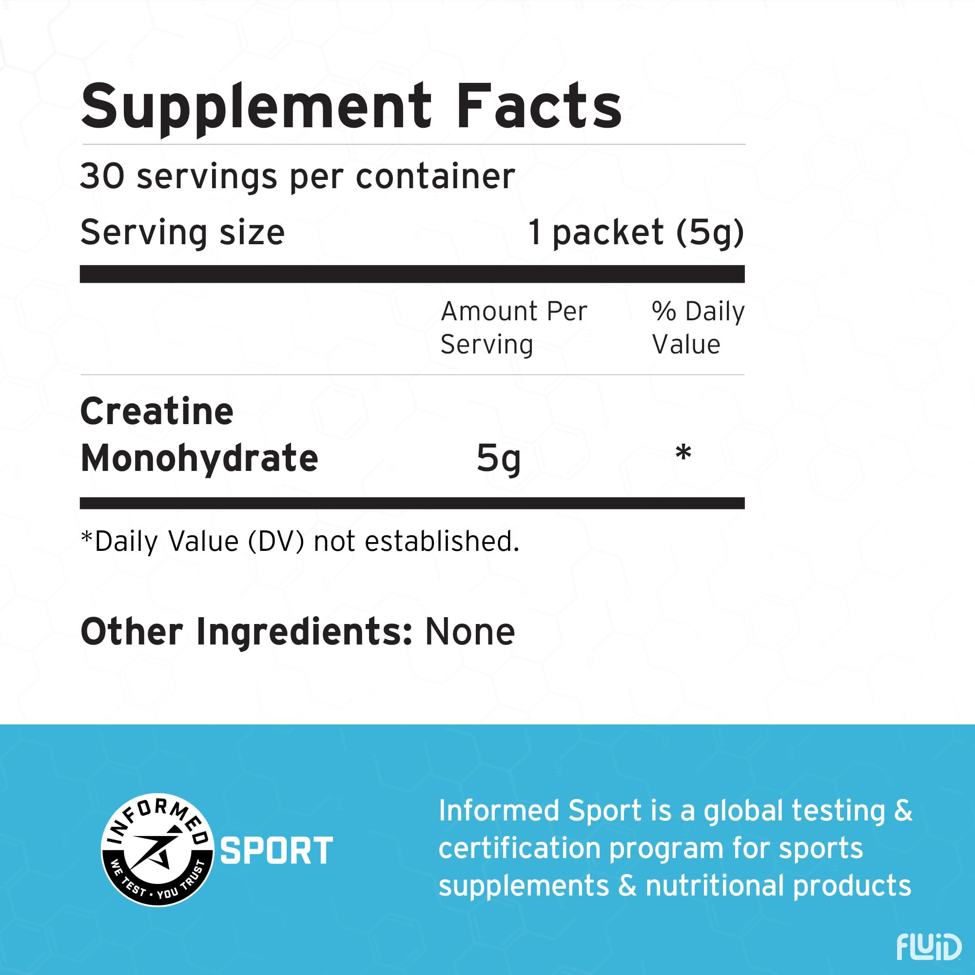 Fluid Creatine – certifiée Informed Sport pour sécurité et conformité.