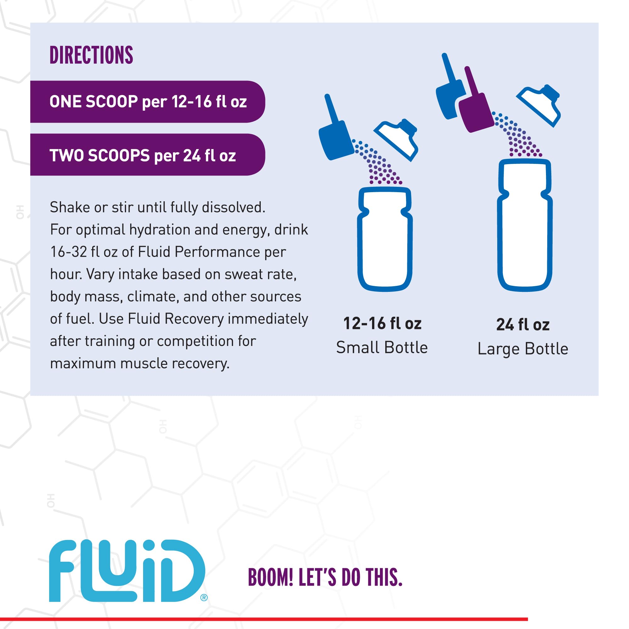 Fluid Performance : cuillère-doseuse, dosage précis pour une énergie stable.