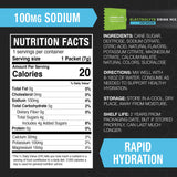 Sachet Fluid Tactical se dissolvant dans l'eau, hydratation facile.
