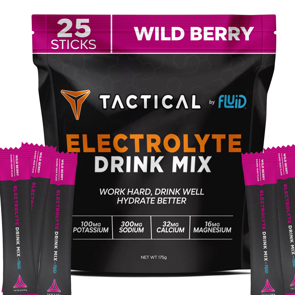 Fluid Tactical sachets électrolyte, hydratation rapide pendant l'effort