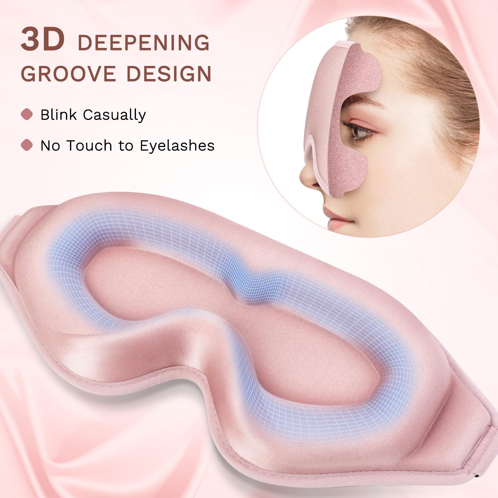 FlyCoco masque yeux portable voyage: compagnon idéal pour avion, train ou voiture.