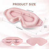 FlyCoco masque yeux zéro pression: grooves ergonomiques évitent la pression sur les cils.