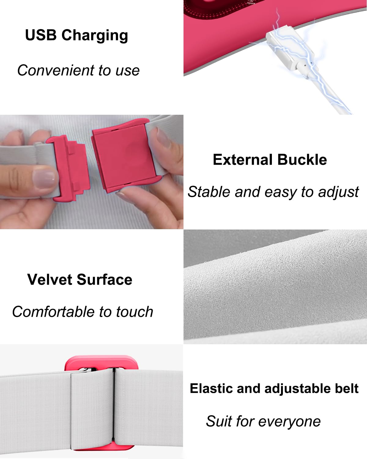 Flyhorse grande-zone chaleur pour abdomen et dos.