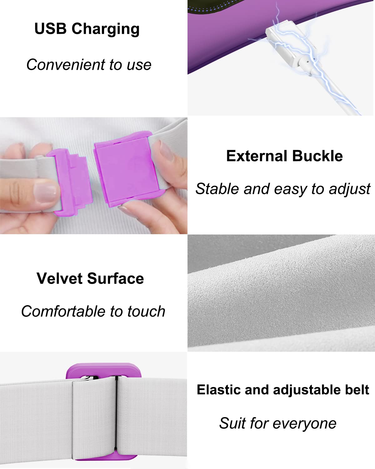 Flyhorse utilisation sur ventre, dos et cou pour le confort.