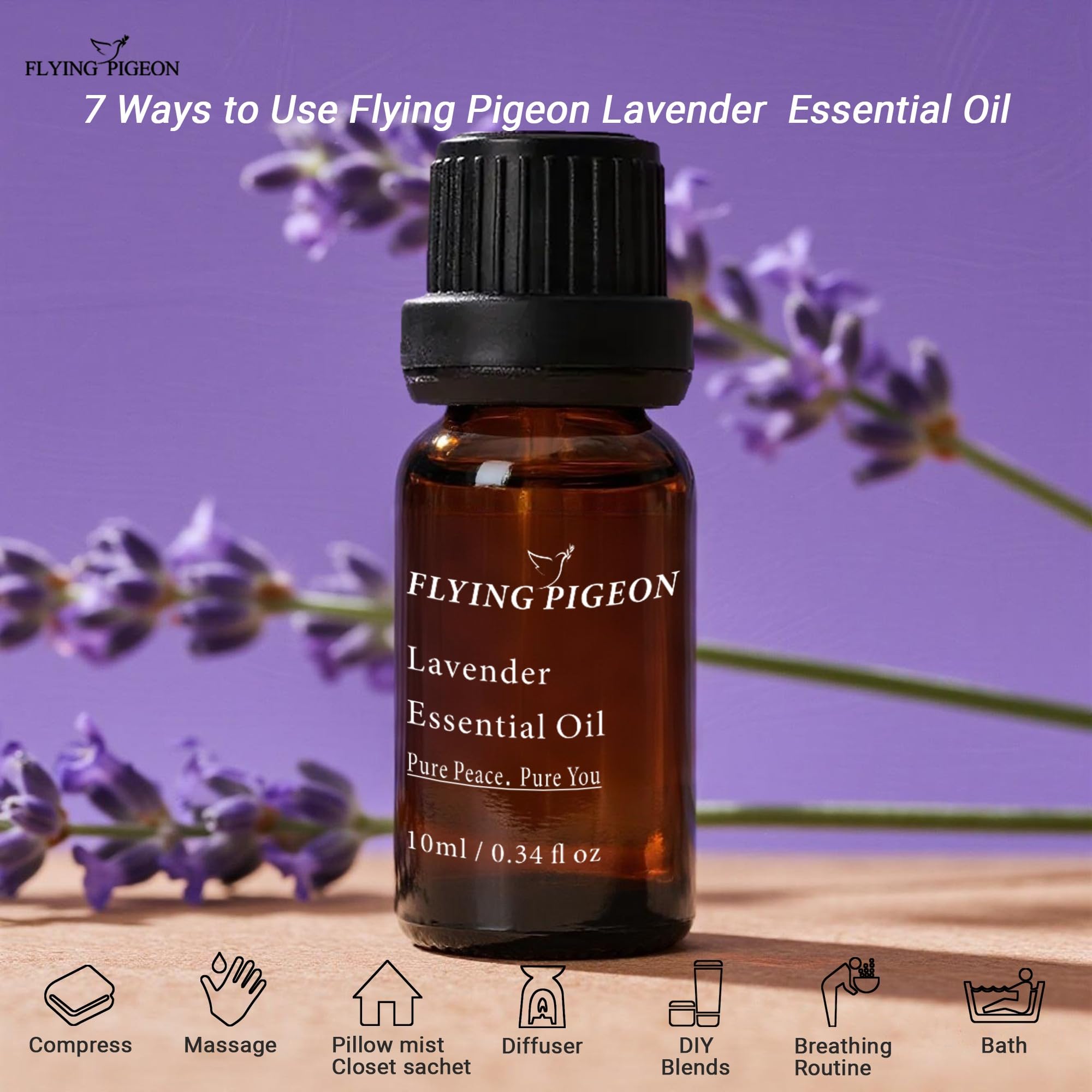 Diffuseur aromatique avec huile lavande Flying Pigeon – ambiance calme