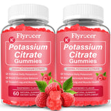 Flyrocer gommes citrate potassium - bouteille visible, soutien hydratation quotidienne et énergie.