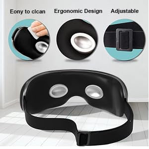 Masque oculaire Fmlave pliable 180: rangement simple et portabilité en poche.