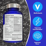 Focus Factor – Comprimés dosage: vue rapprochée des comprimés et dosage conseillé
