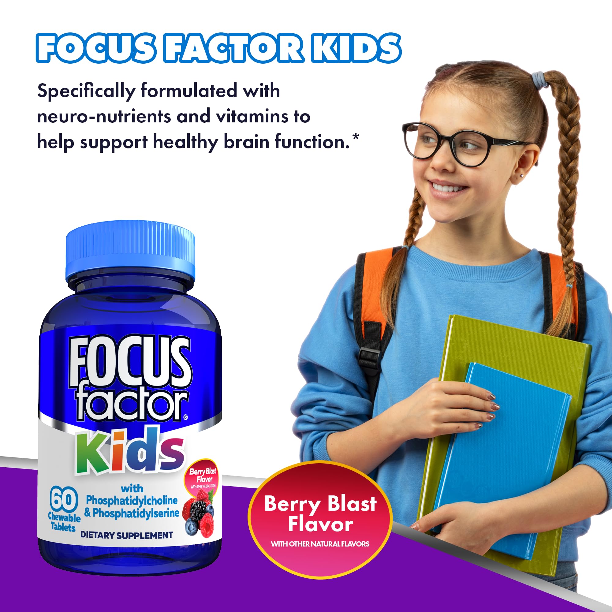Focus Factor Kids fabrication aux États-Unis : produit dans une usine certifiée.
