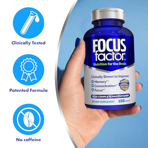 Focus Factor – Ingrédients bacopa et phosphatidylsérine: actifs premium pour le soutien cognitif