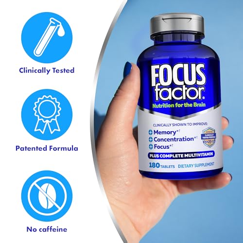 Focus Factor - pilules capsules: adaptables à un usage quotidien et pratique.