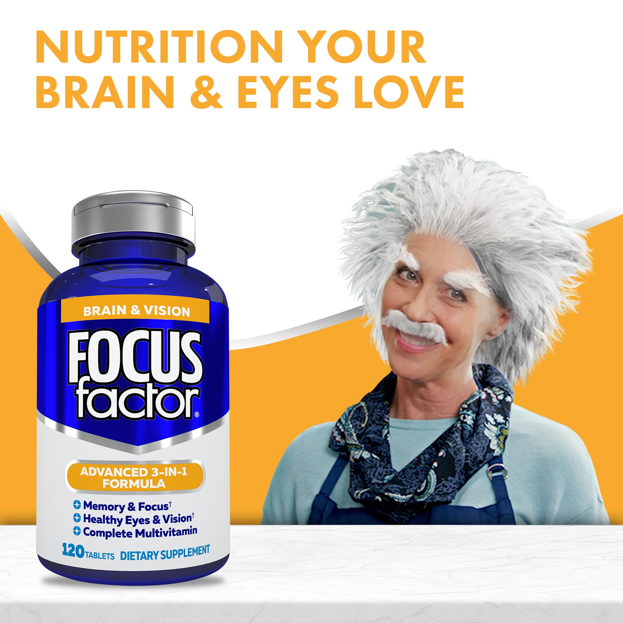 Focus Factor – routine quotidienne, prise facile pour le focus et la mémoire.