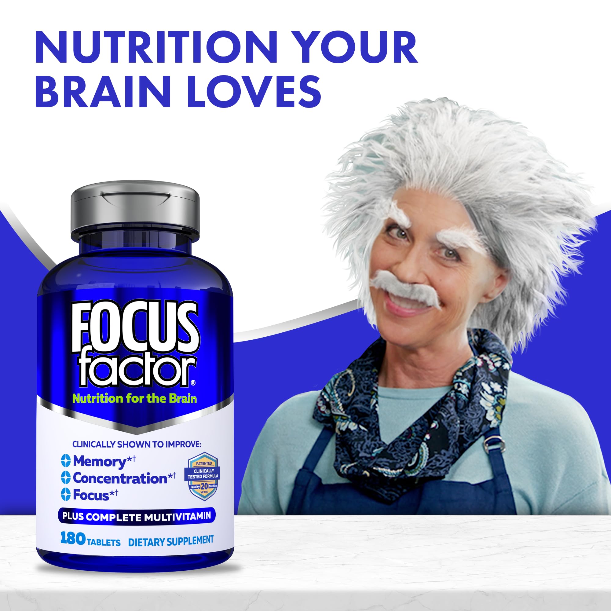Focus Factor - utilisation quotidienne: peut soutenir concentration et mémoire.