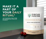 Utilisation quotidienne Focus Fusion sur une table, rappel de routine simple.