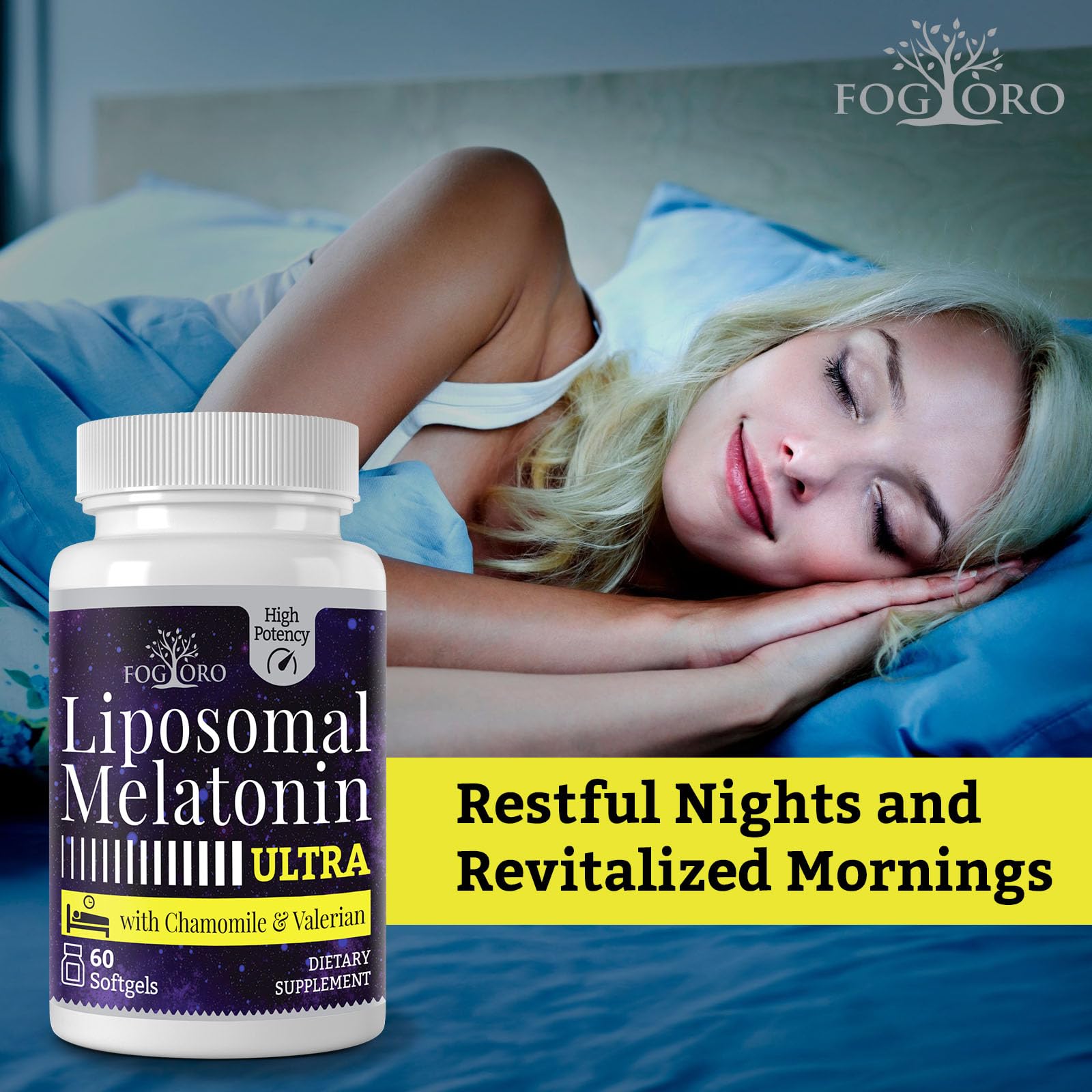 Fogoro Mélatonine 60 mg – Lot de 2 boîtes pour une utilisation prolongée.