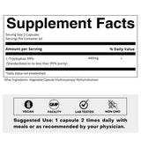Bouteille FOLIUS LABS L-Tryptophane 120 capsules, format capsule