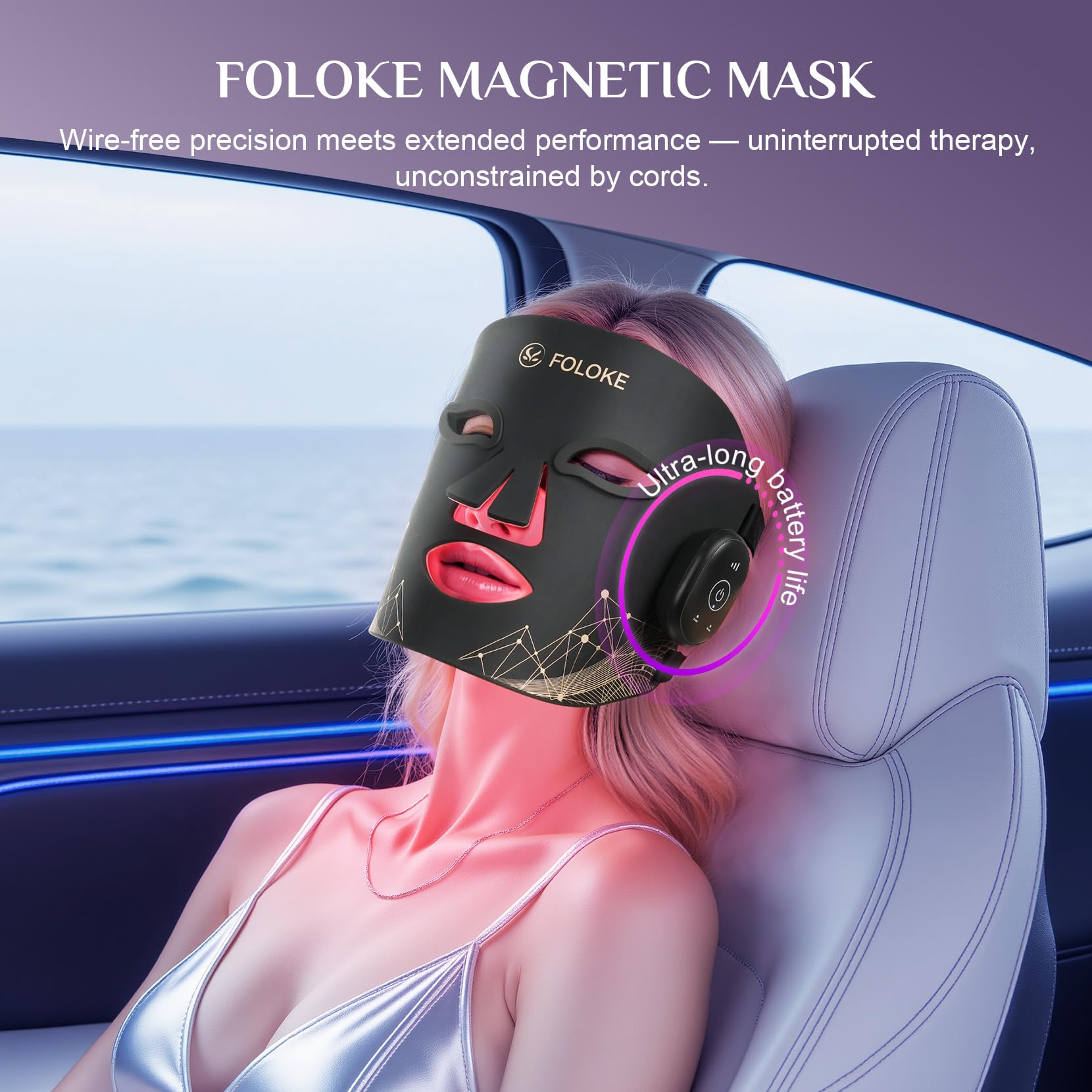FOLOKE adaptateur secteur compatible 100-240 V, recharge rapide.