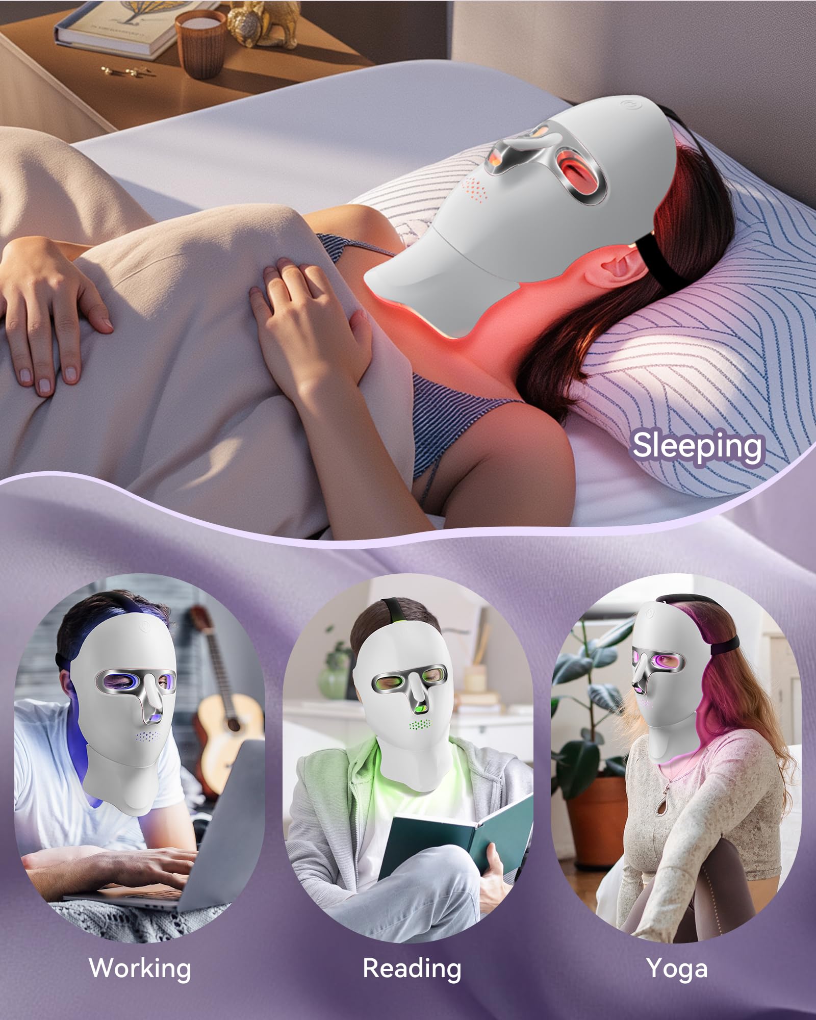 FOLOKE masque argenté prêt pour usage domestique.