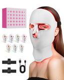 FOLOKE Masque LED visage et cou – rouge et infrarouge pour relaxation ciblée.