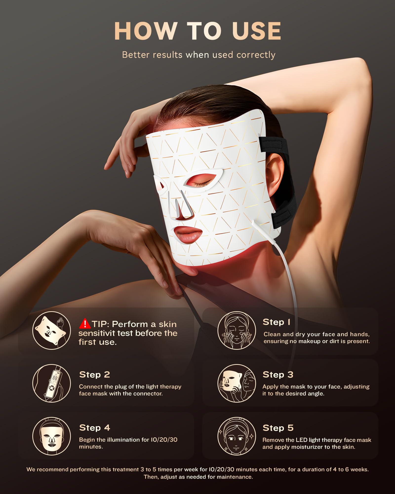 FOLOKE masque portable pour soins en voyage et bureau