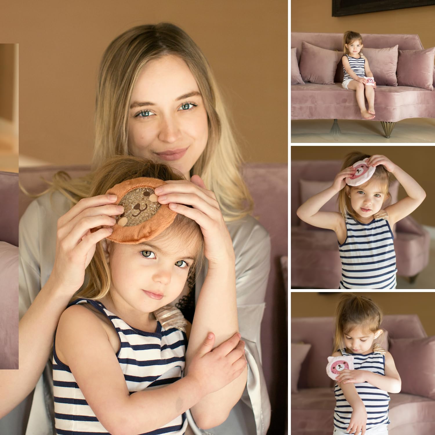 Design animal des packs FOMI Premium Enfants pour un réconfort ludique.