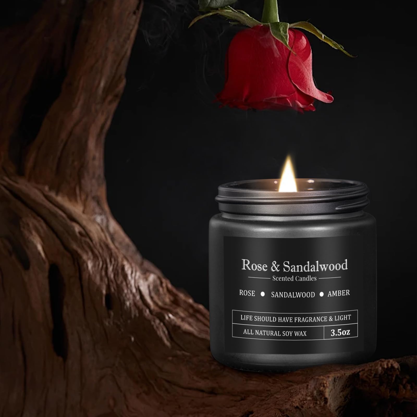 Bougie FOMICO lavande-eucalyptus, fraîche et apaisante pour le bureau.