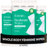 FOMIN lingettes acidifiées Coastal Breeze packshot, fraîcheur durable