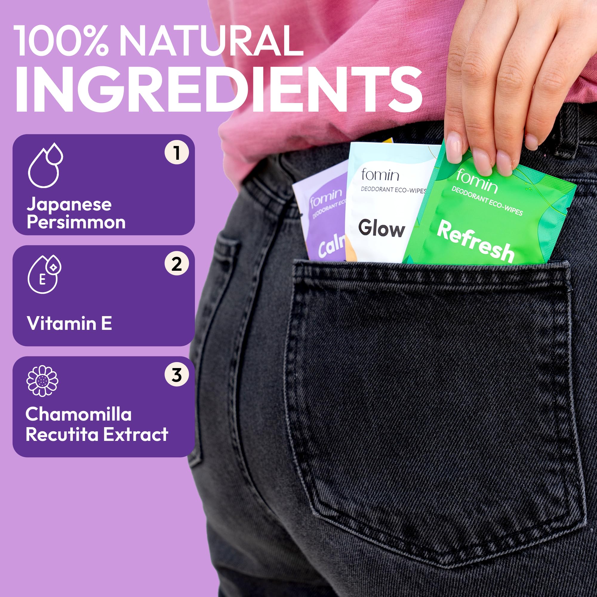 Lingettes FOMIN hypoallergéniques avec pH équilibré pour toutes les peaux