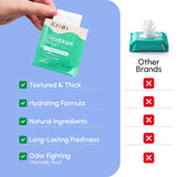 Sachets individuels FOMIN biodégradables, pratique pour le sac et le sport.