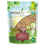Food to Live Energize chocolat poudre – protéine végétale pour shake riche et savoureux.