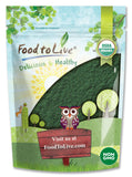 Spiruline Food to Live Poudre Bio - protéine végétale pour smoothies quotidiens.