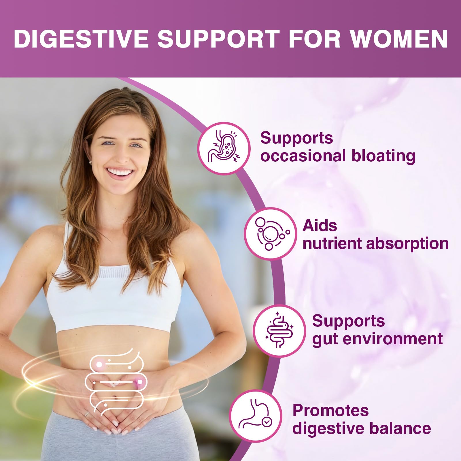 FoodiMed Probiotiques pour Femmes, Cranberry et D-Mannose illustrés pour les voies urinaires.