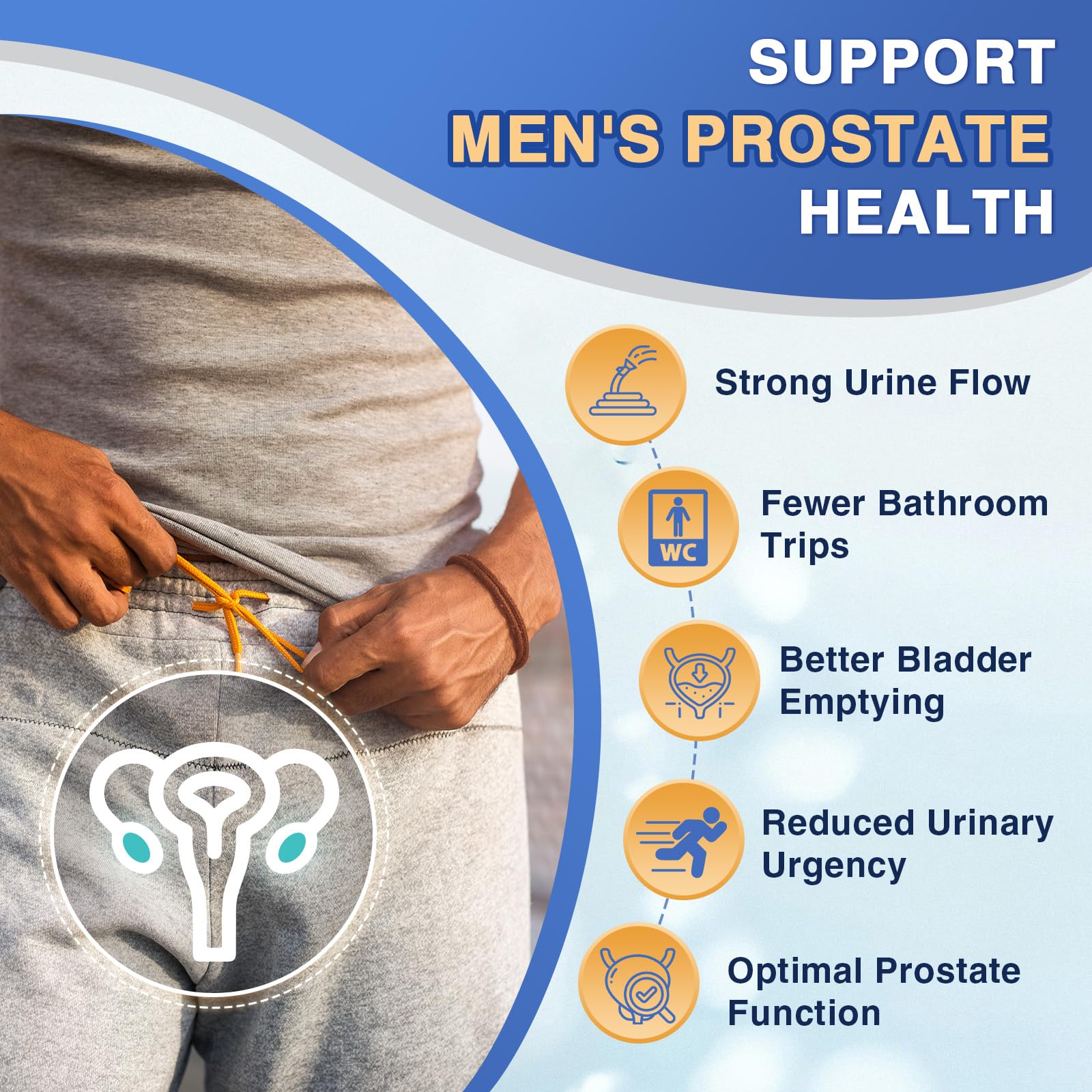FoodiMed Probiotiques pour hommes - enzymes et prébiotiques, aide à la digestion.