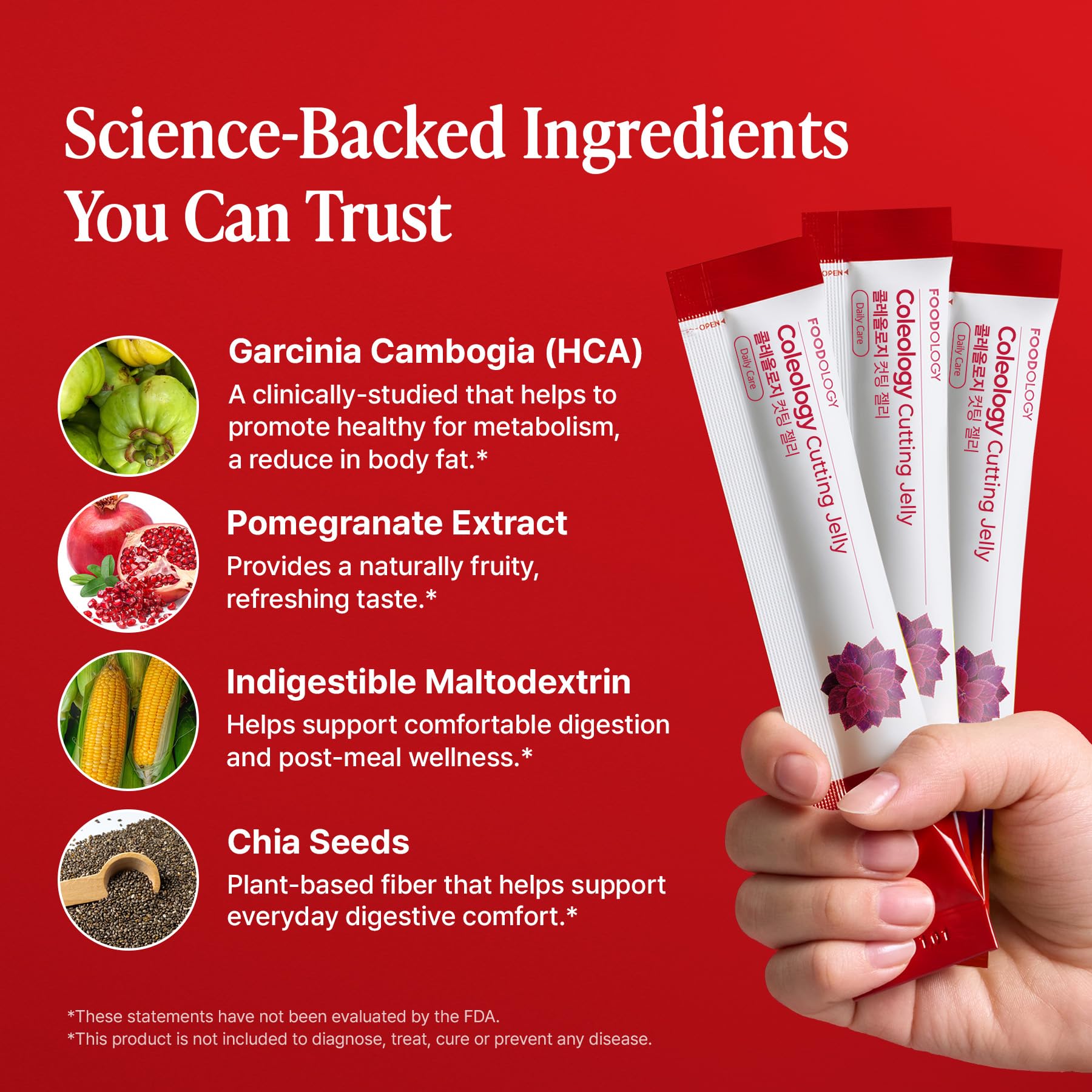 FOODOLOGY Coleology Baton-gel Garcinia aide potentiellement à l'appetit