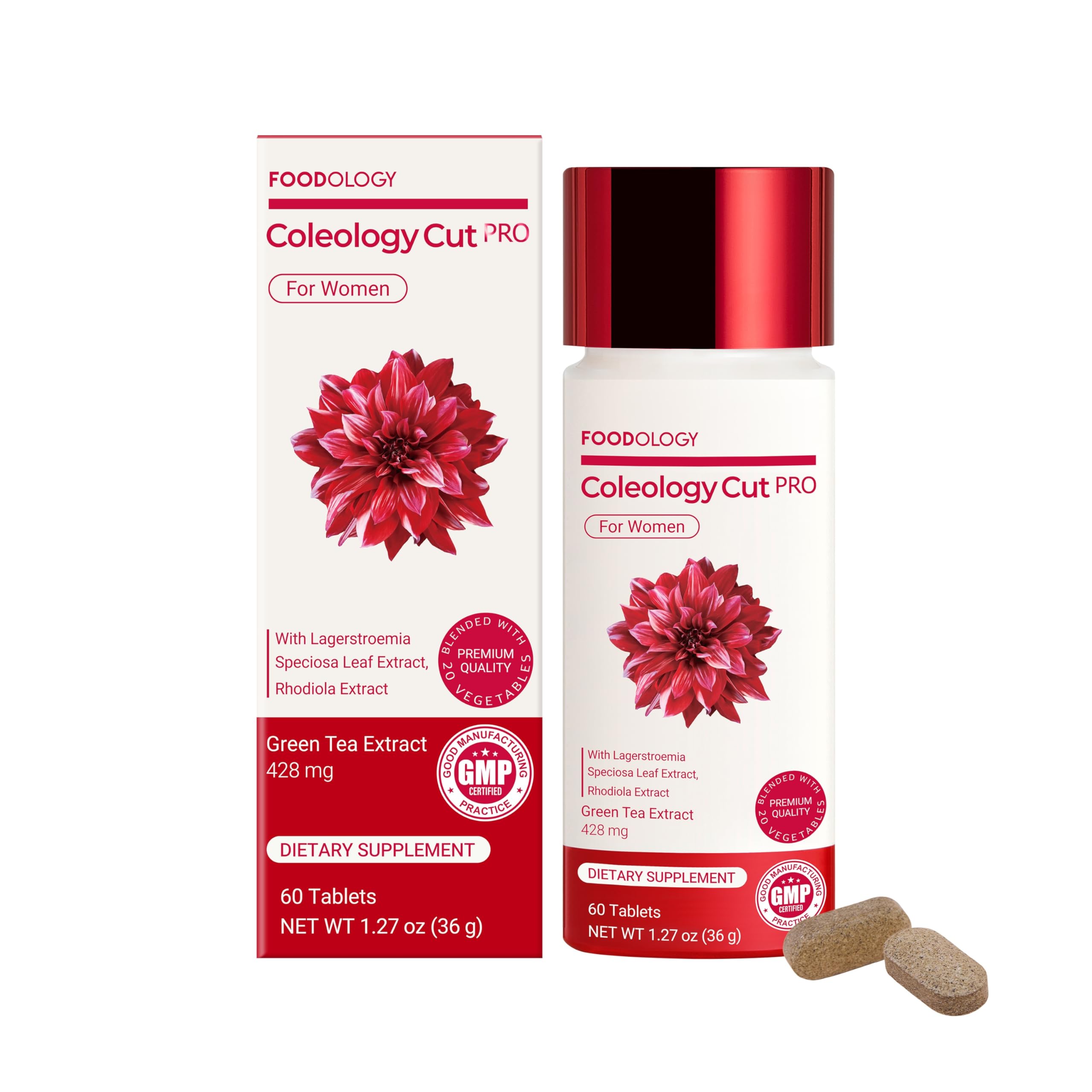 FOODOLOGY Coleology Cut PRO: bouteille avec comprimés pour soutenir le métabolisme