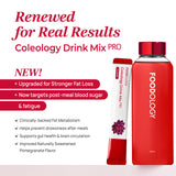 FOODOLOGY Coleology Drink Mix PRO – bouteille Ecozen, mélange facile et rapide.