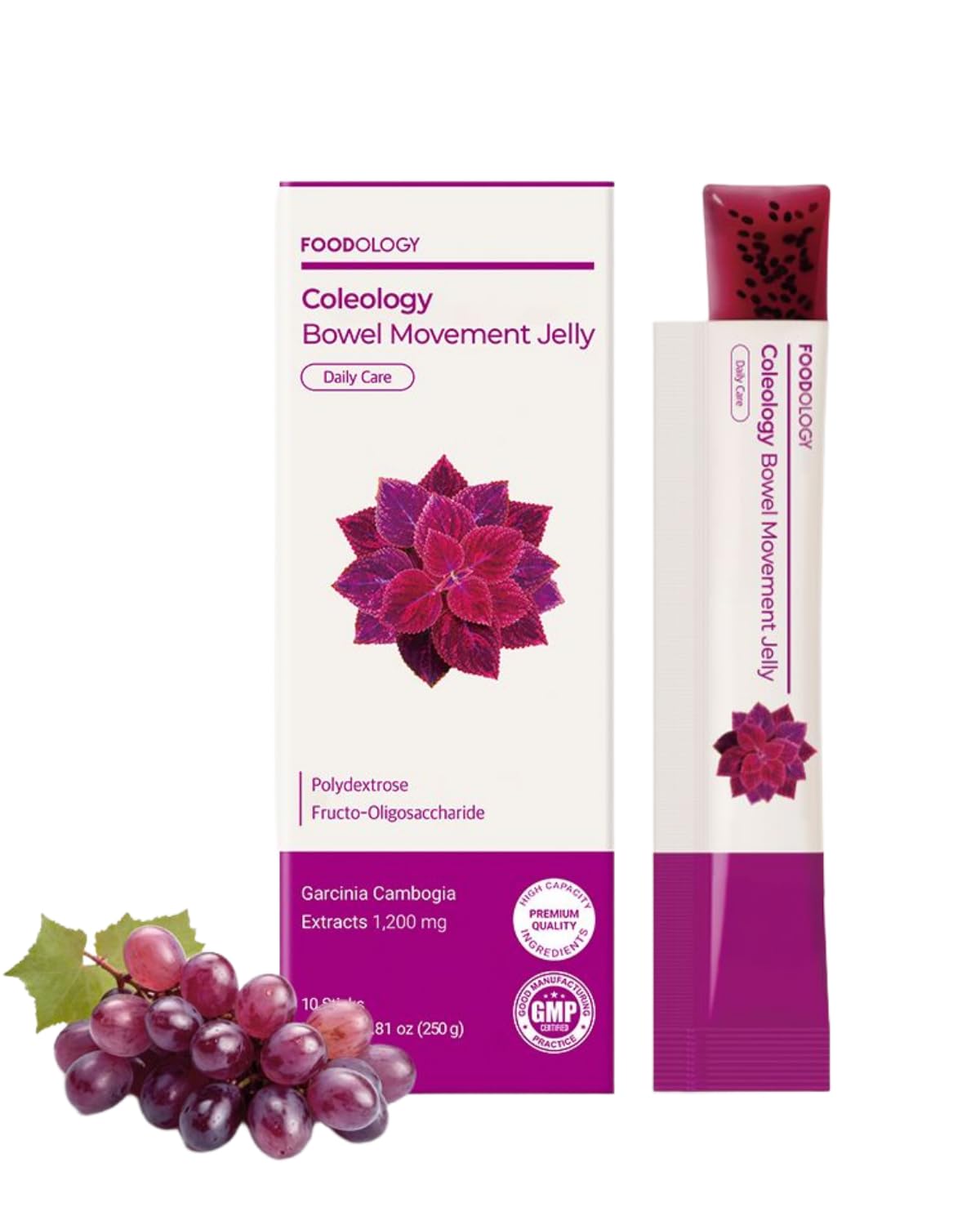FOODOLOGY Coleology Jelly emballage raisin-prune prêt à l'emploi pour digestion légère.