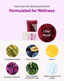 FOODOLOGY Coleology Jelly ingrédients chia et prune pour fibres naturelles.