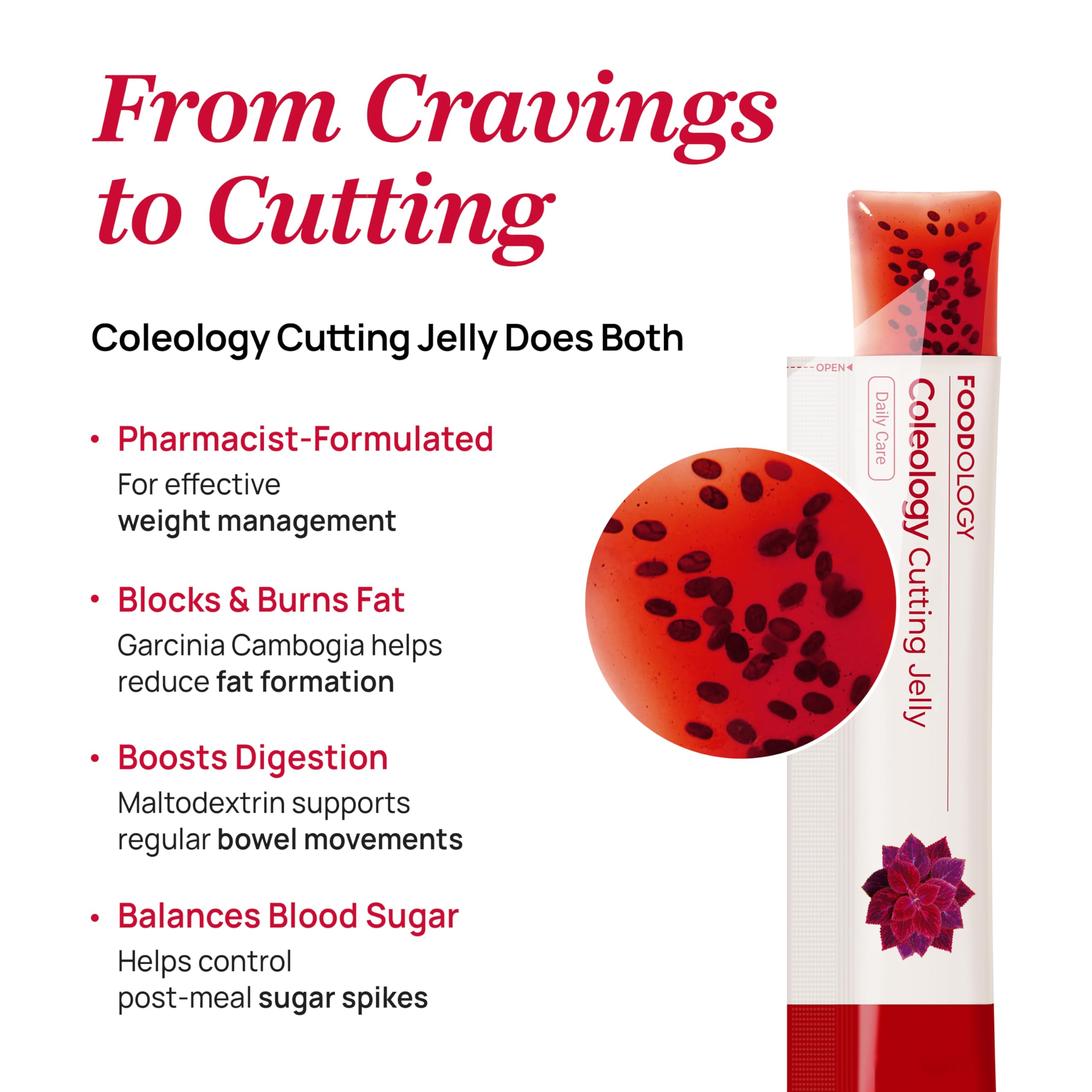 FOODOLOGY Gelée en sticks saveur grenade, goût fruité naturel