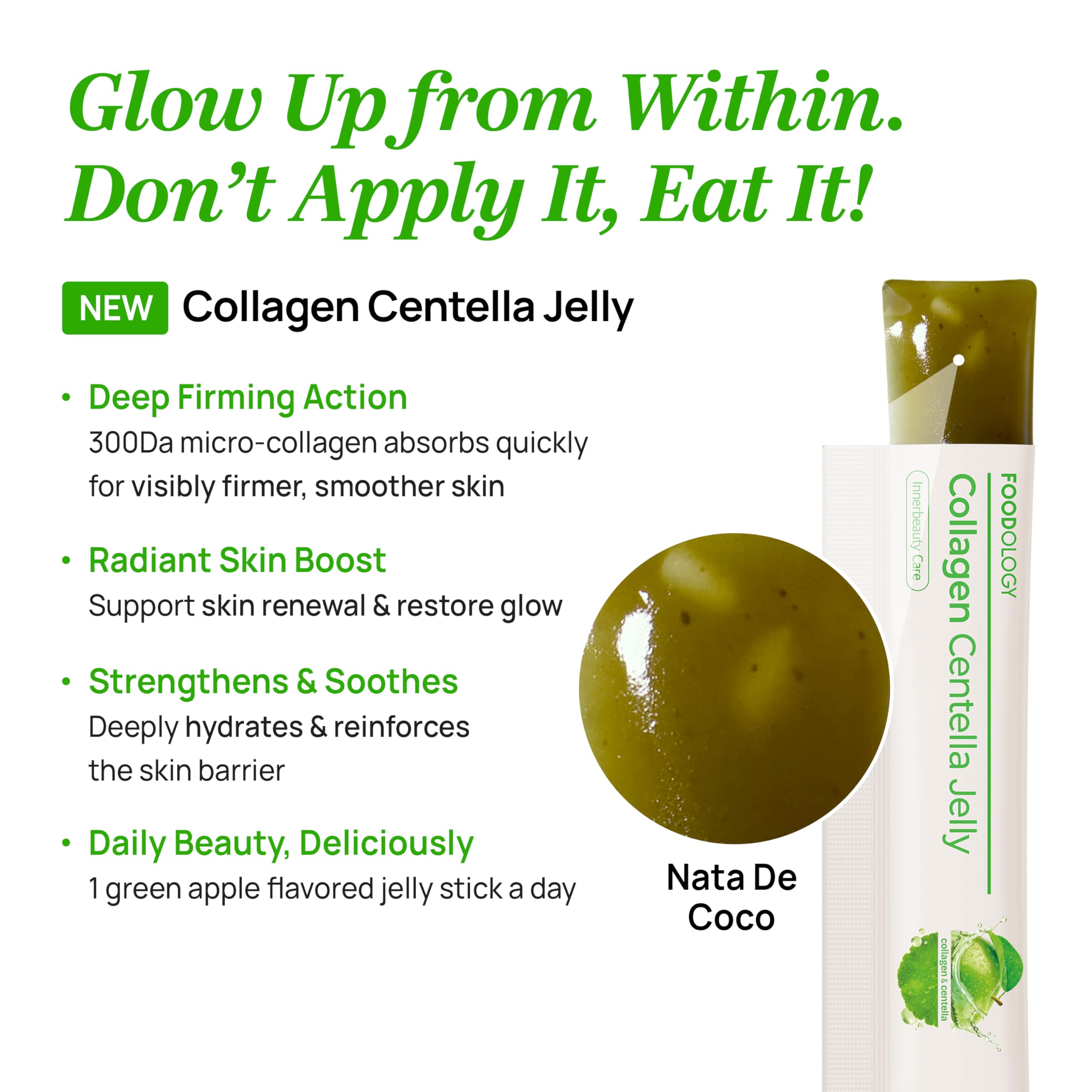 FOODOLOGY Gelée pomme verte, texture agréable et pratique