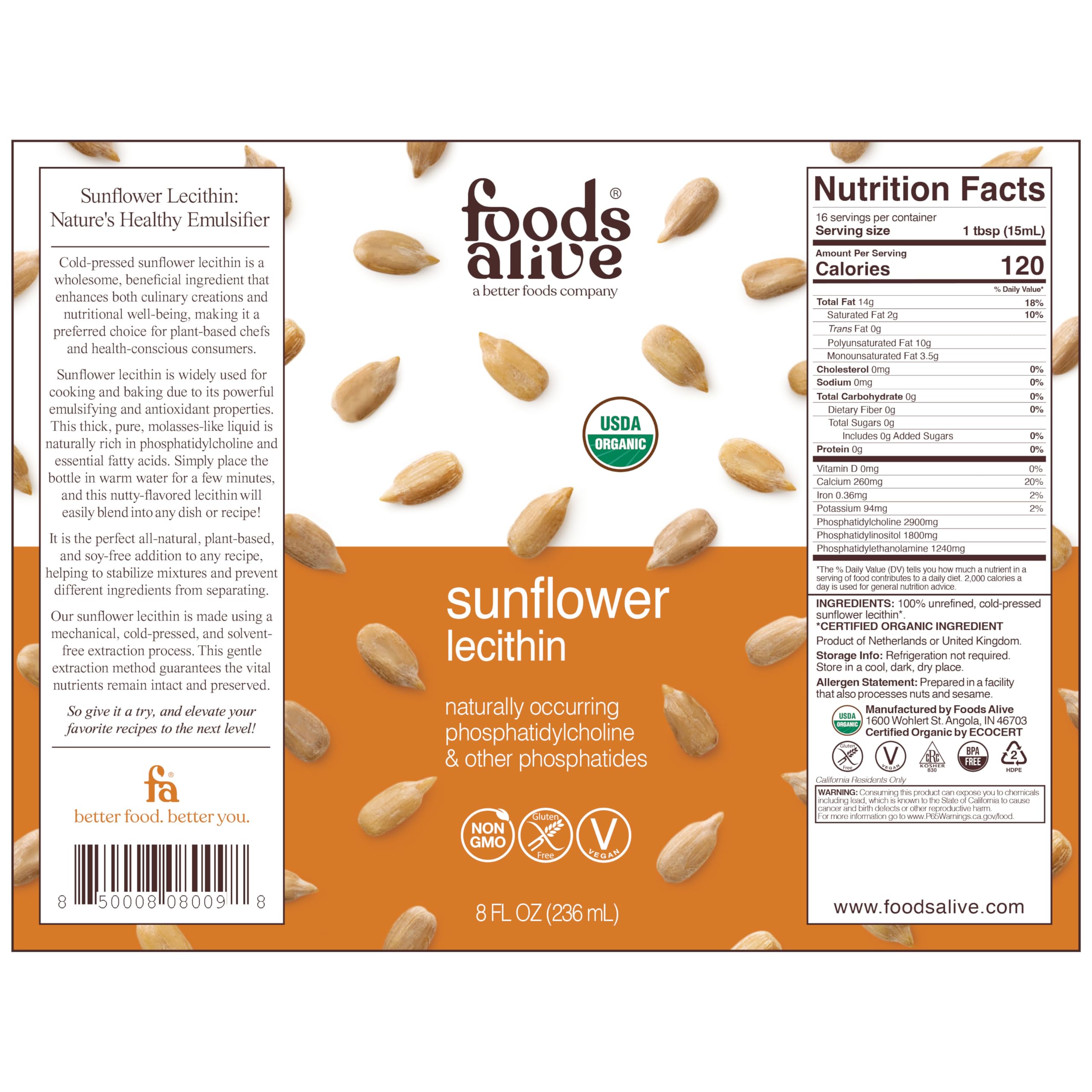 Utilisation culinaire de la lecithine Foods Alive, émulsifiant naturel pour sauces et desserts